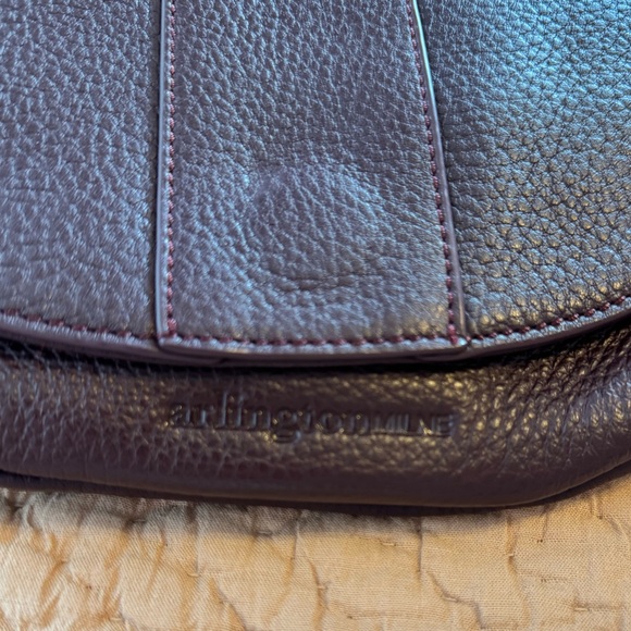 NWOT Arlington Milne Zara Saddle Bag in Purple/Plum, Gold Hardware, Pink Lining - Picture 11 of 12